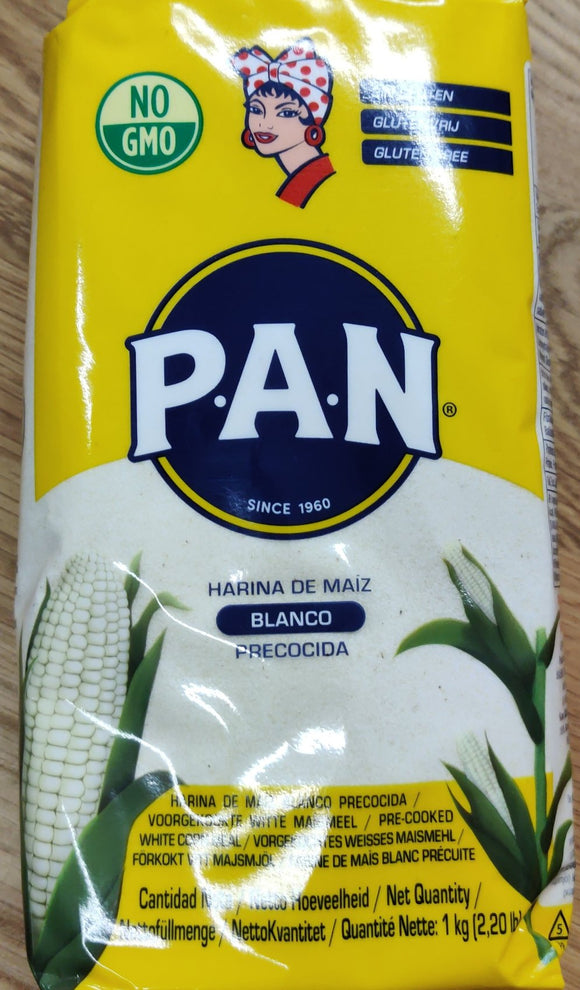 PAN esikypsytetty valkoinen maissijauho 1kg